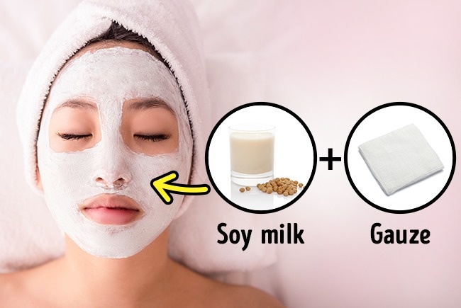 masker dari susu kedelai